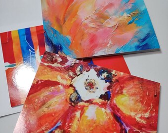 Abstract card set| art cards | blank cards  set of 3