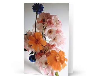 Colorful Flower card | Floral blank card | Springtime flower card