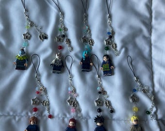 jujutsu kaisen phone charms and keychains