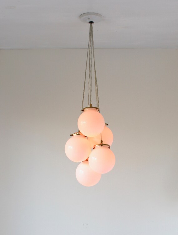 Bubble Chandelier 5 Cered White Glass Globe Pendants Bubble Chandelier 5 Cered White, 5 Pendant Bubble Light Fixture