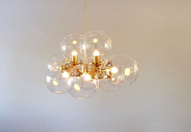 Modern Globe Chandelier Kitchen Island Chandelier Large Etsy