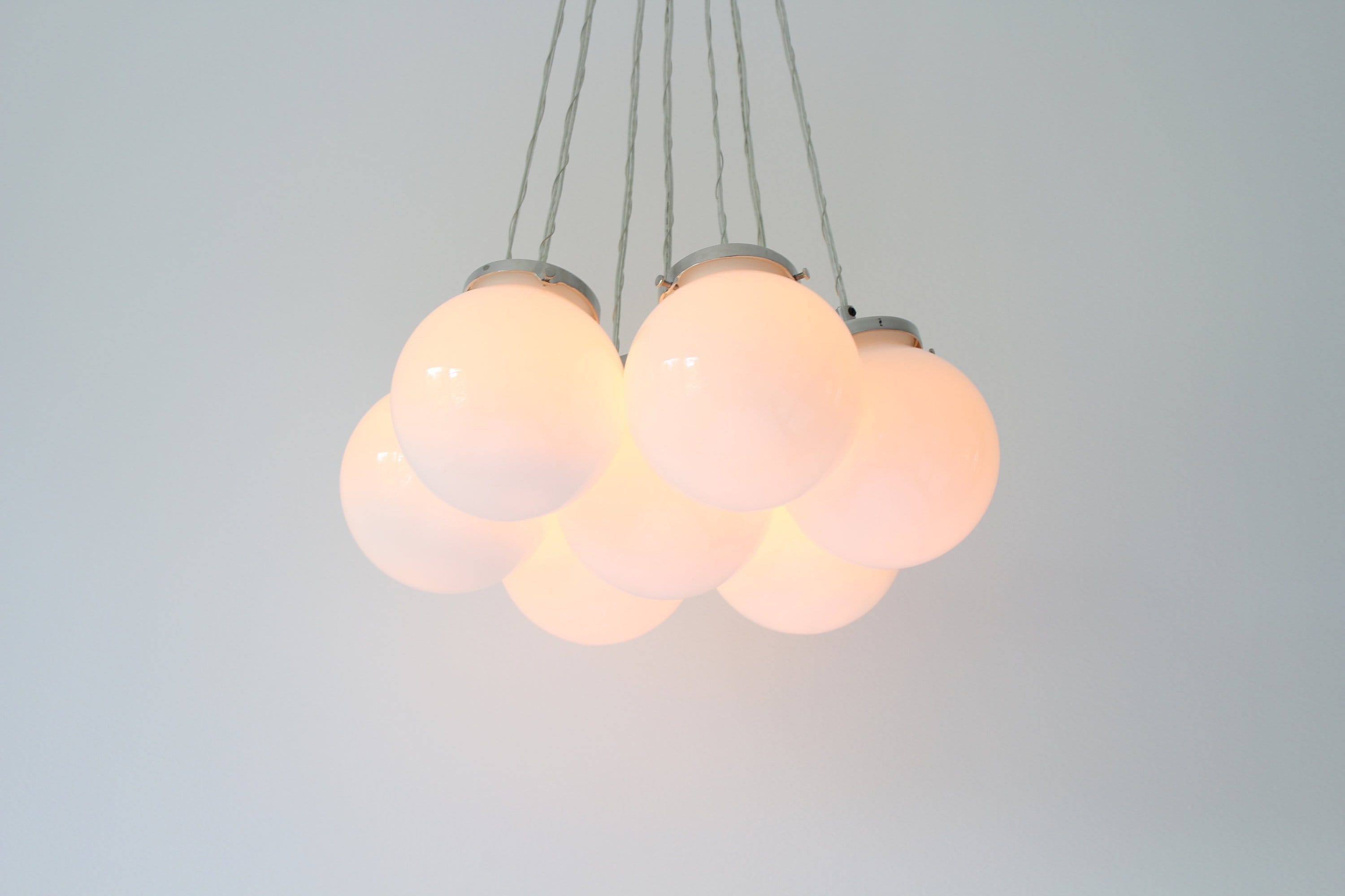 Frosted on sale chandelier globes