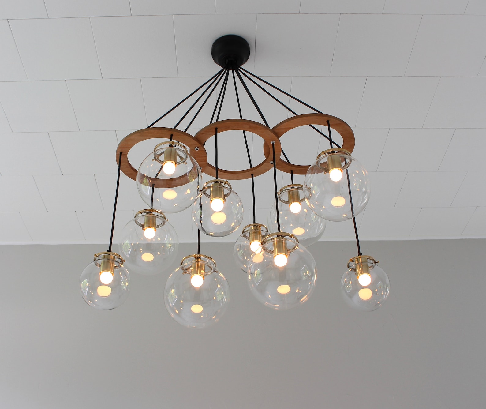 Globe Pendants Chandelier Large Hanging Bubble Globes Etsy