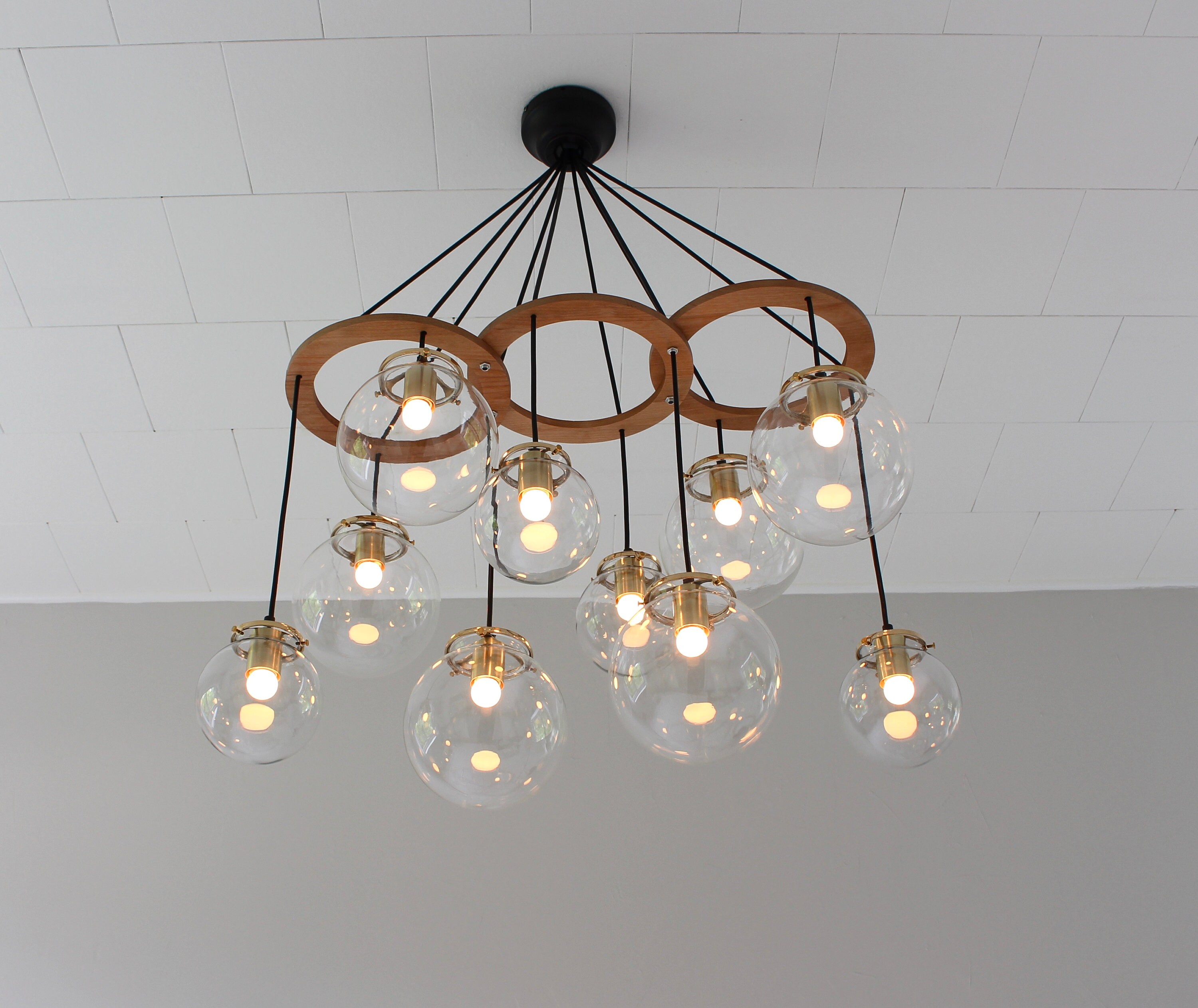 Big globe chandelier deals