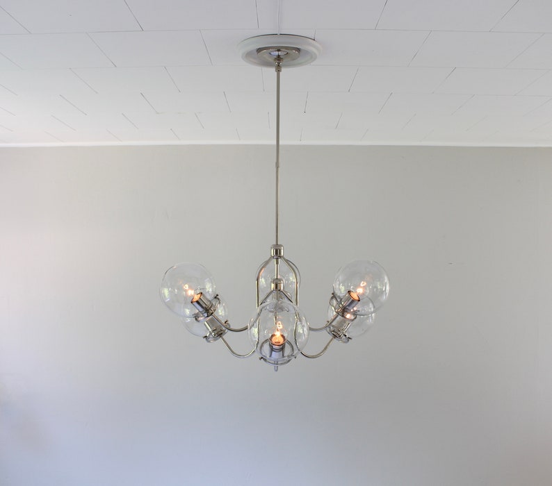 Iluminación de candelabro moderno Sputnik Chandelier colgante | Etsy
