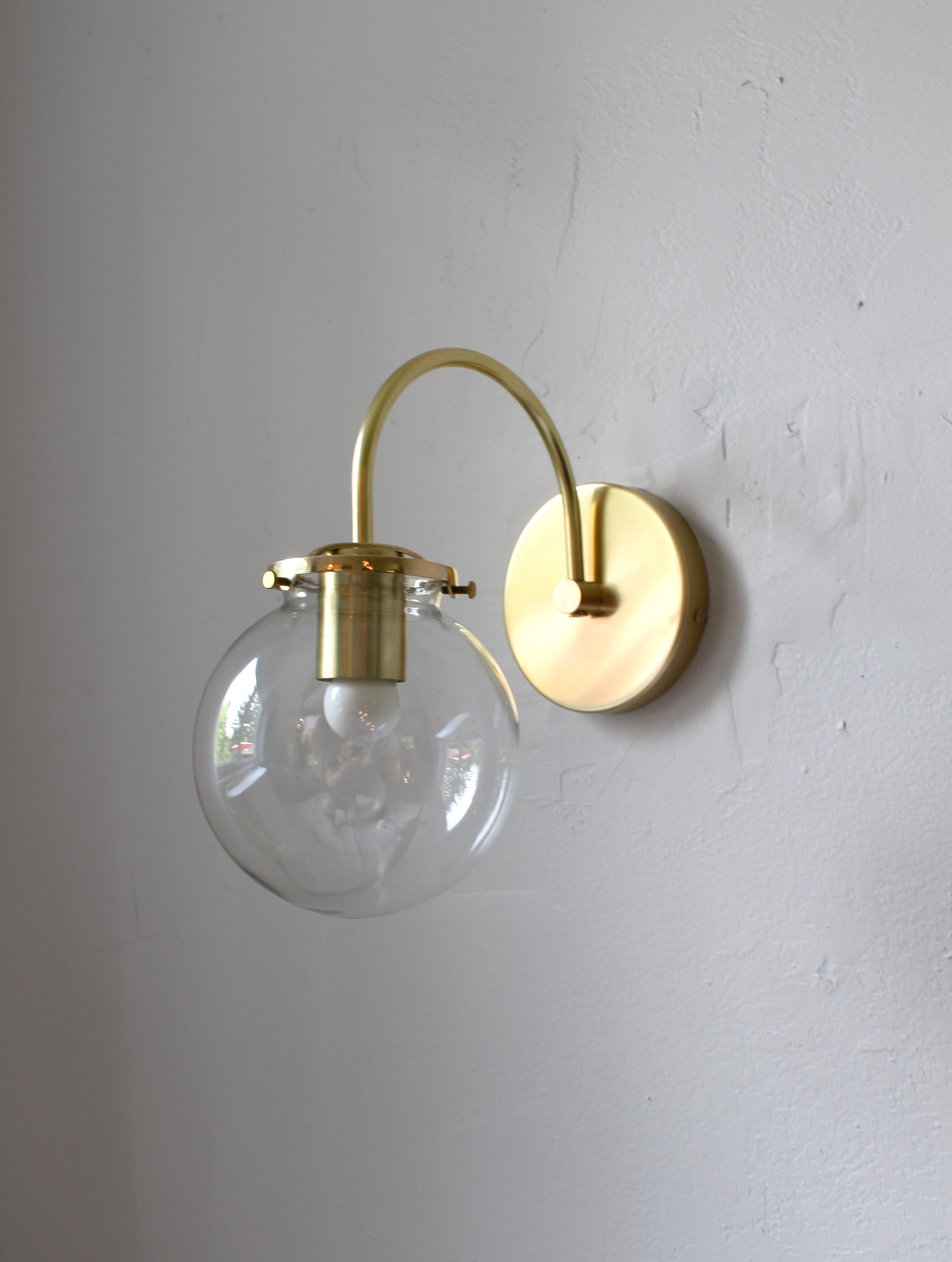Details about   Vintage Brass Wall Sconce Modern Stunning Sputnik Mid Century Industrial Light 