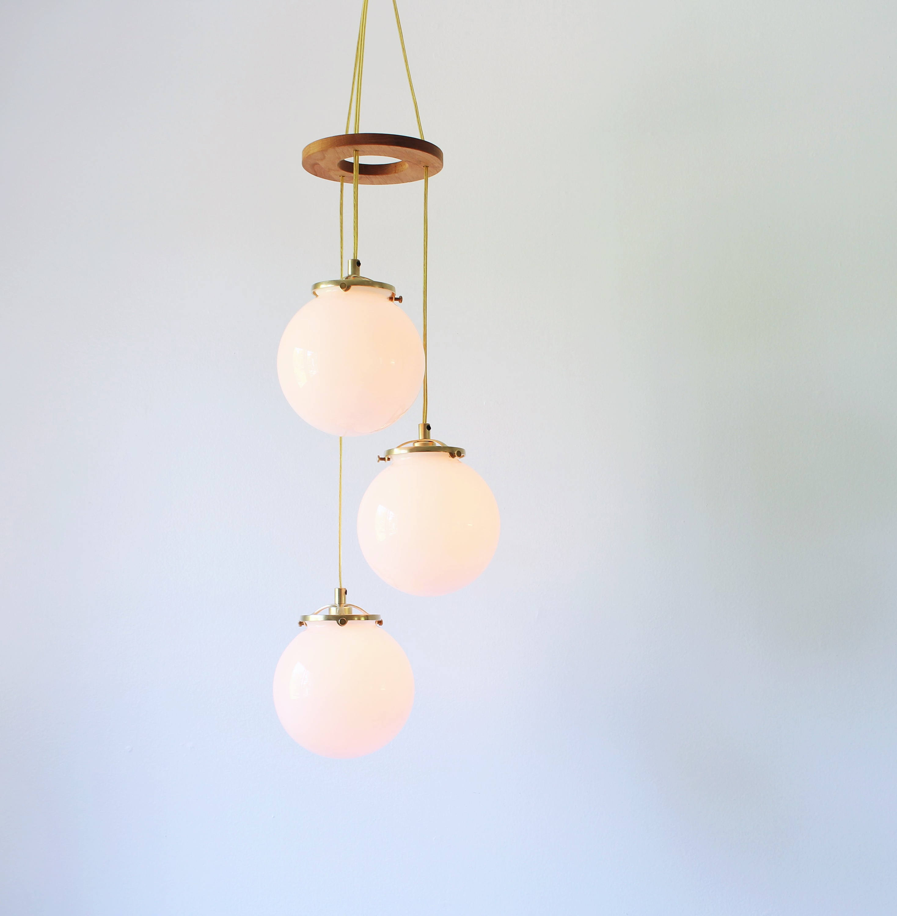 Frosted glass sale globe chandelier