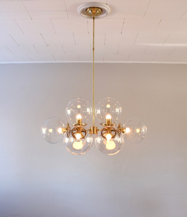 Modern Globe Chandelier Kitchen Island Chandelier Large Etsy