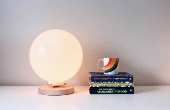 thumbnail interactive-video image 1 of 28\" Nickel Metal Globe Table Lamp With White Empire Shade - Lighting 1 of 11