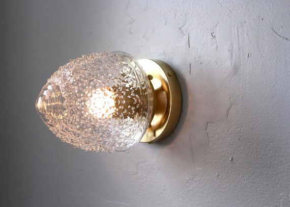 Wall Sconce Lamp Brass Wall Flush Mount Lighting Fixture
