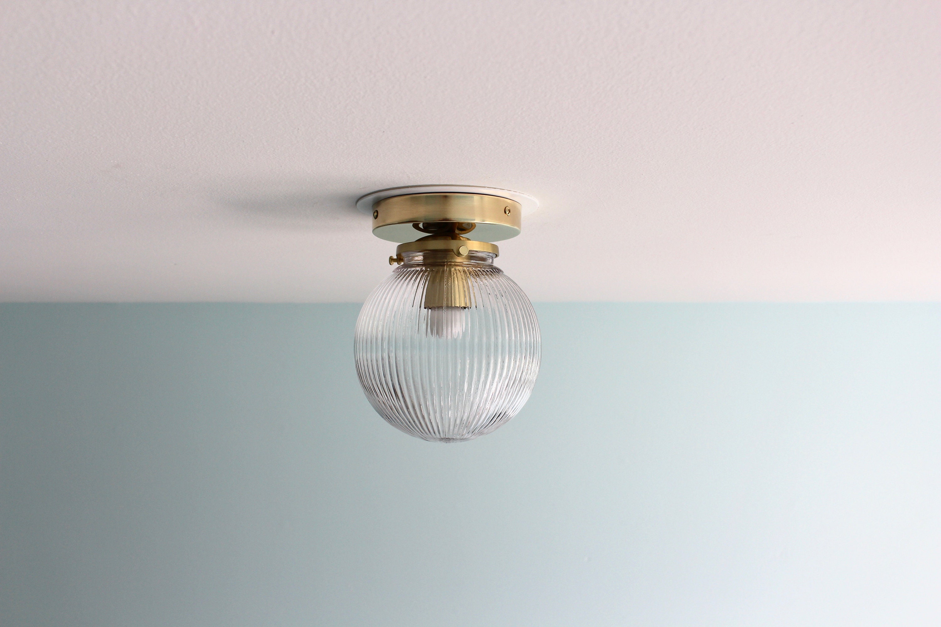 Globe sale flush light