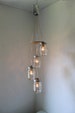 Spiral Mason Jar Chandelier, Rustic Hanging Mason Jar Pendant Lighting Fixture 4 Clear Pint Jars, BootsNGus Lighting & Decor, Bulbs Included