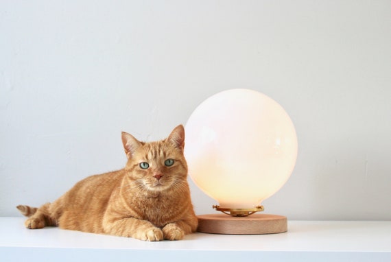 Bubble Lamp Table Lamp With Large 10 White Glass Globe Shade