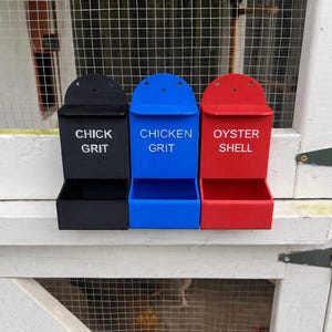 Chicken Oyster Shell/Grit Feeder -3D printed, Designed For backyard Poultry.