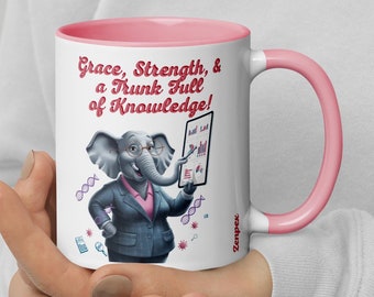 Datenanalytik Elefant Tasse | Motivierendes Zitat für Forscher und analytiker | STEM Kaffeetasse Geschenk
