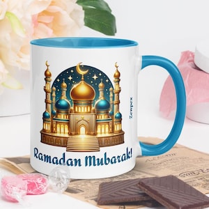 Ramadan Mubarak-mugg: Islamisk halvmånekaffekopp