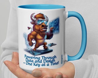 Amerikanischer Büffel Becher | Bison Kaffeetasse für Wildtier- und Naturliebhaber | Rustikales Western Geschenk