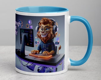 Tech Lion Tasse: Programmierer Geschenk, Coder Kaffee
