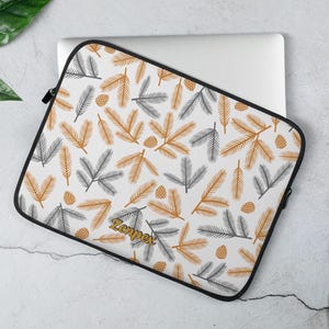 Custodia per laptop Rustic Pine Needle - Custodia protettiva ecologica da 13" e 15" / Design ispirato alla natura