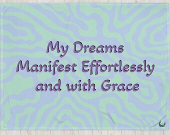 Positive Affirmation Throw Blanket: Cozy Manifestation Decor