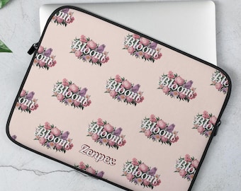 Funda para portátil con diseño floral: funda protectora de neopreno, diseño floral
