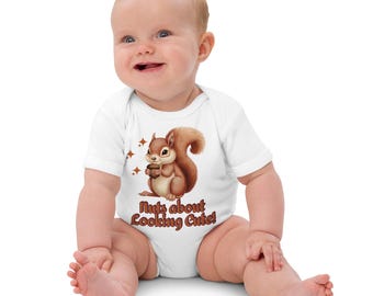 Eichhörnchen-Body aus Bio-Baumwolle für Babys