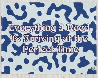 Affirmation Throw Blanket: Modern Inspirational Home Decor