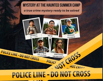 Paquete de juego de misterio, rompecabezas de crímenes reales, descarga n.° 23, kit de fiesta, trabajo de detective para adultos, conjunto de investigación de la escena del crimen, paquete familiar, kit digital