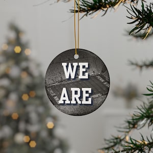 Penn State ornament, keramische ornamenten, decor vakantiehuis, kerstboomornament, cadeau-idee, collegiaal decor, cadeau ventilator PSU, Nittany