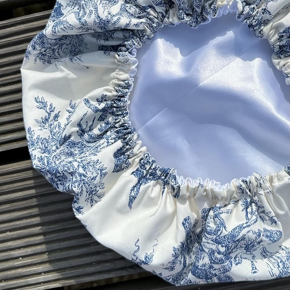 Boné Toile de Jouy de Cetim Feito à Mão – Boné de Noite Ecológico