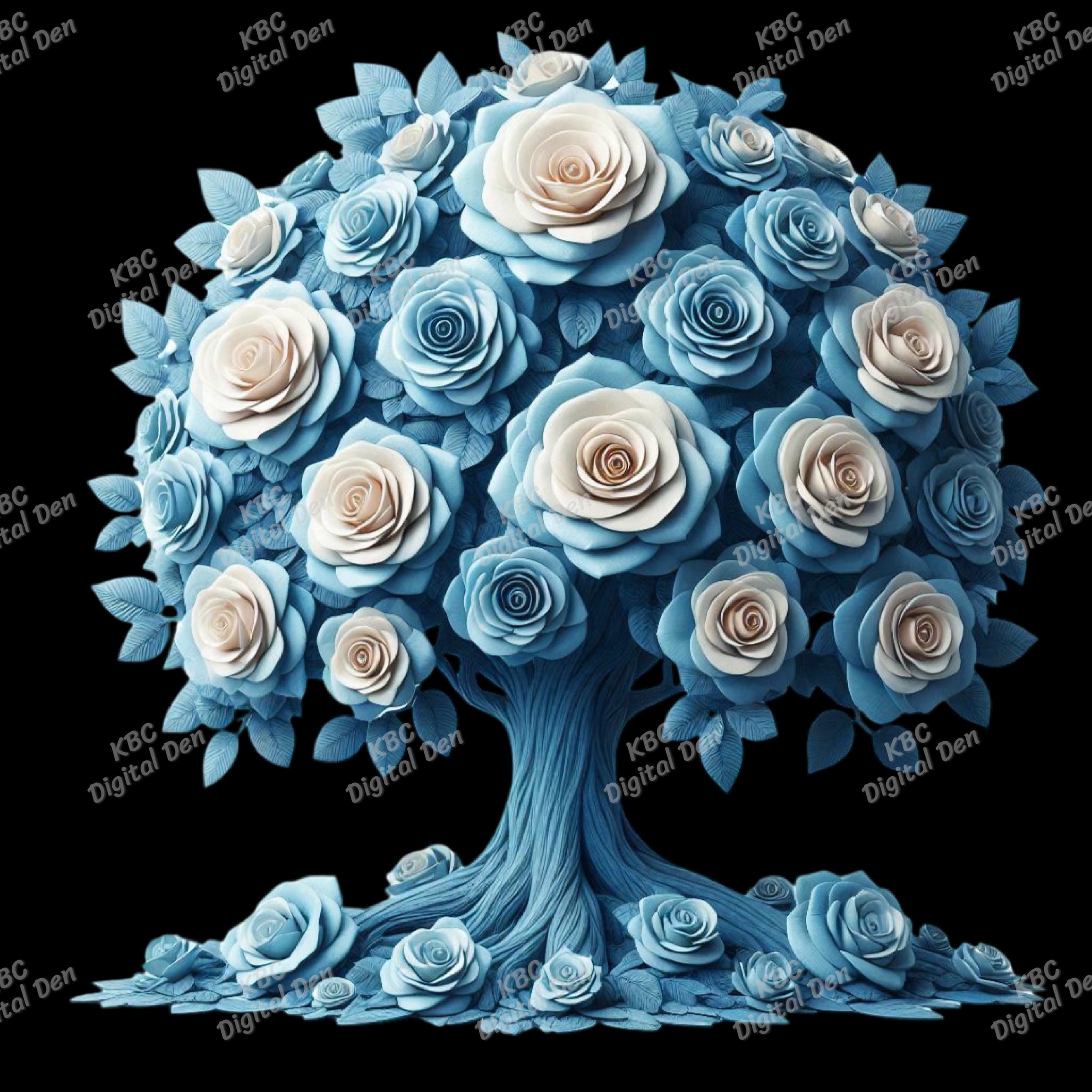 Blue Roses Pack, Digital Download, PNG - Etsy