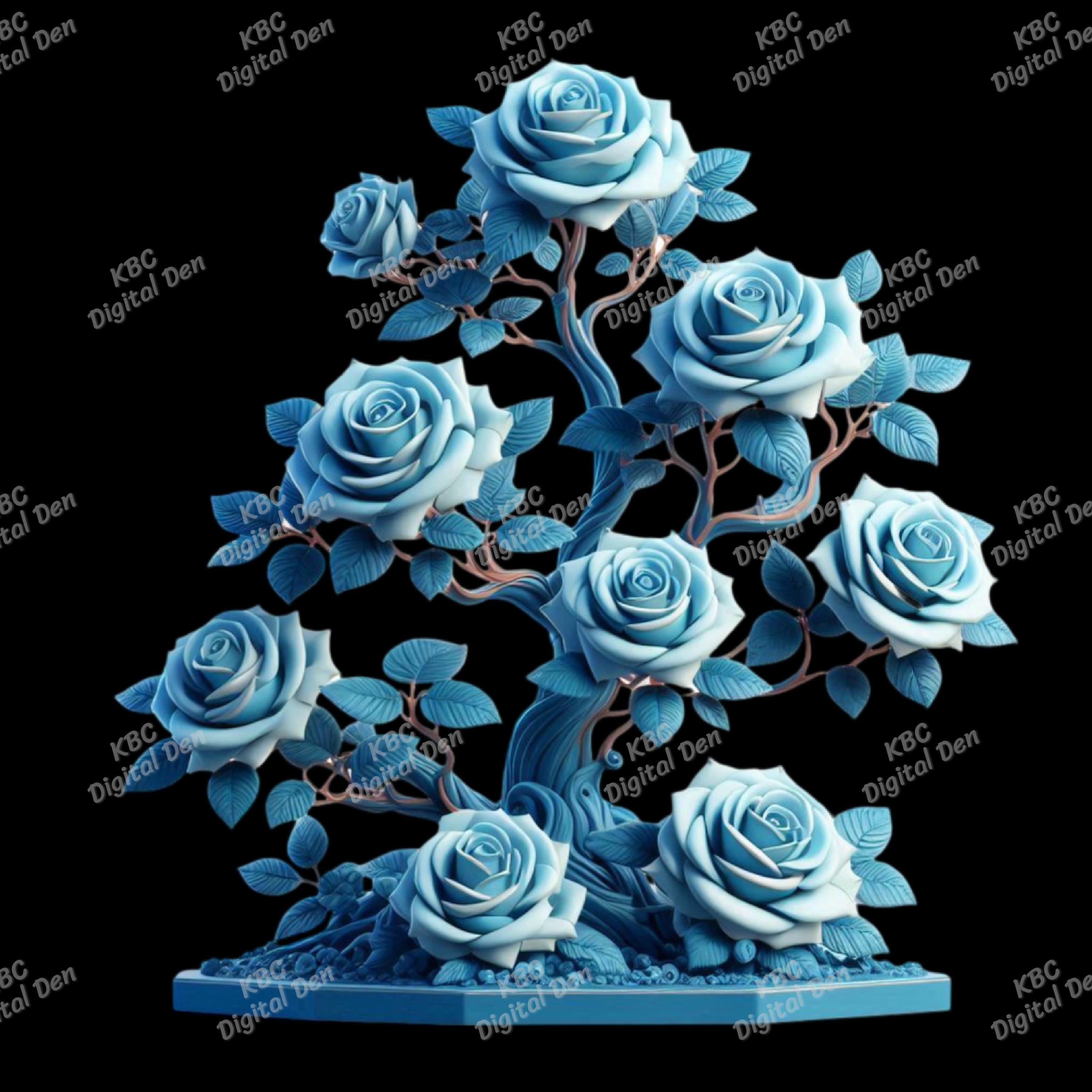 Blue Roses Pack, Digital Download, PNG - Etsy