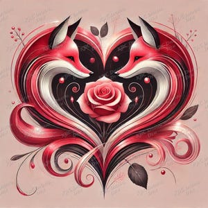 Animal Hearts Pack, Digital Download, PNG