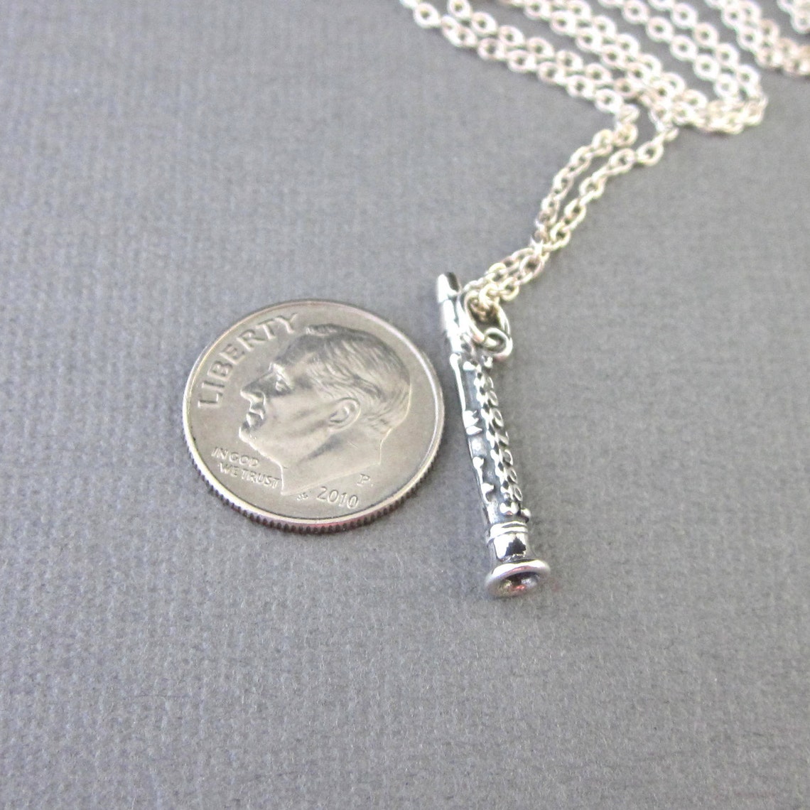 Sterling Silver Necklace Charm With Chain Etsy UK