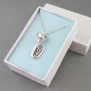 Sterling Silver Baritone Tuba Instrument Necklace, Tuba Charm With Chain, Tuba Pendant, Music Graduation Gift, Gift for Musician