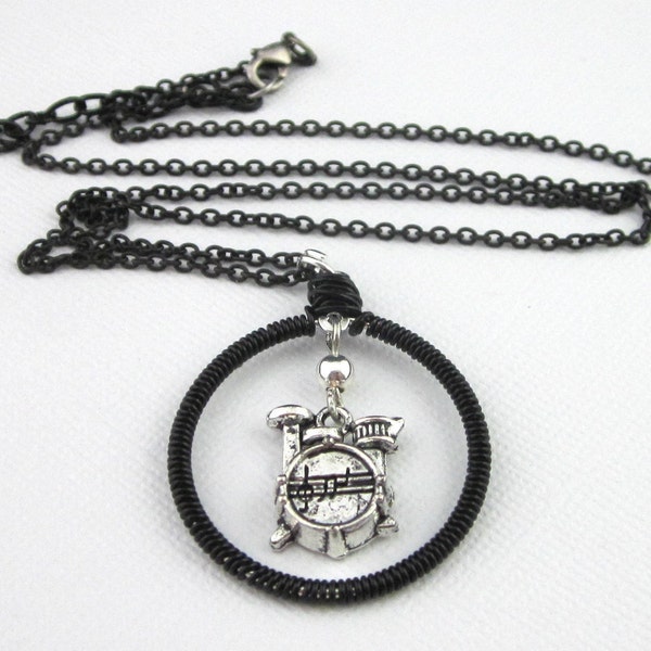 Drum Set Necklace Etsy