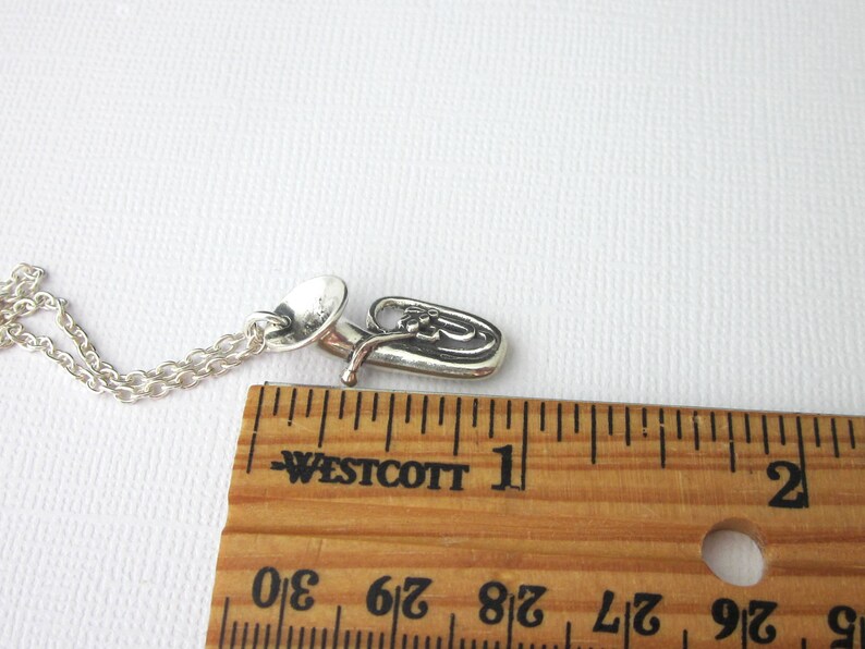 Sterling Silver Baritone Tuba Instrument Necklace Tuba Charm Etsy