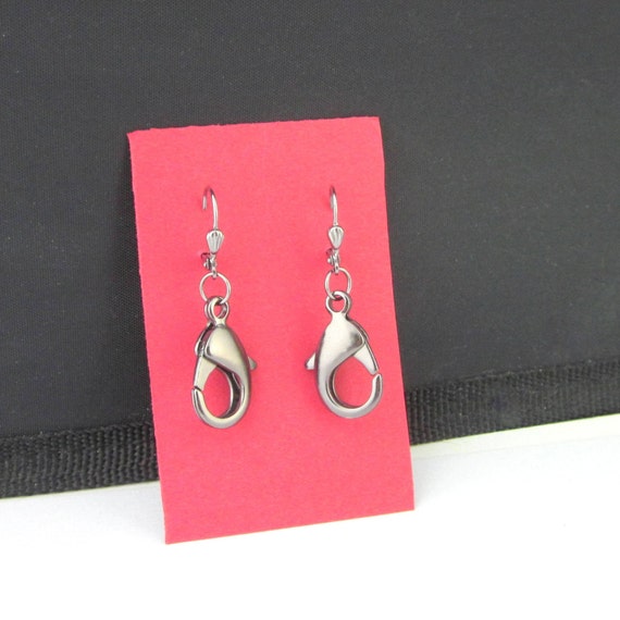 Lobster clasp earrings clearance