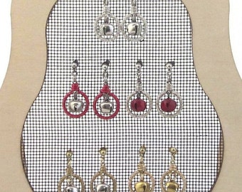 Jingle Bell Earrings: Small Wire Wrapped Hoops