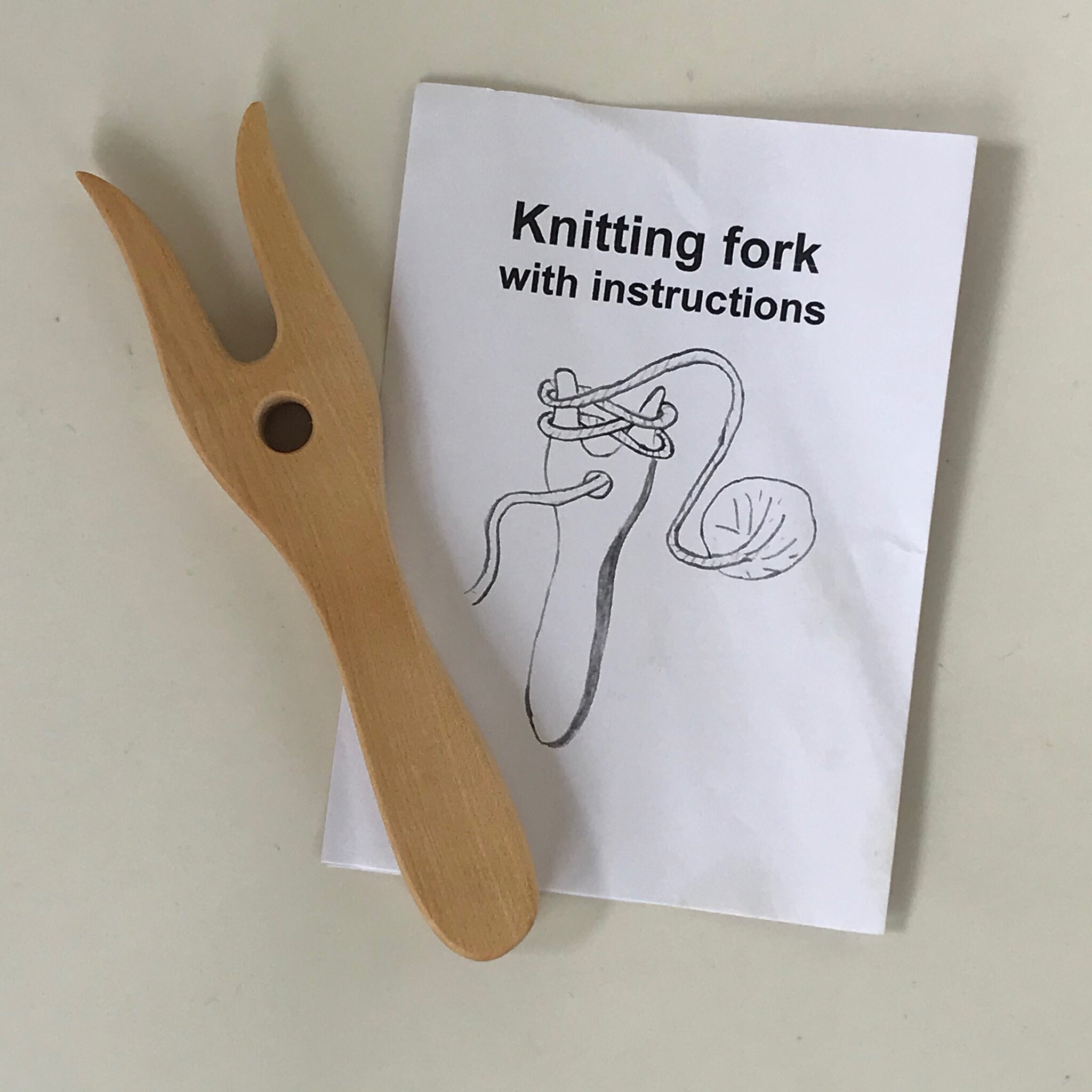 Lucet Fork Knitting Fork Hand Tooled Padauk Wood Lucet 