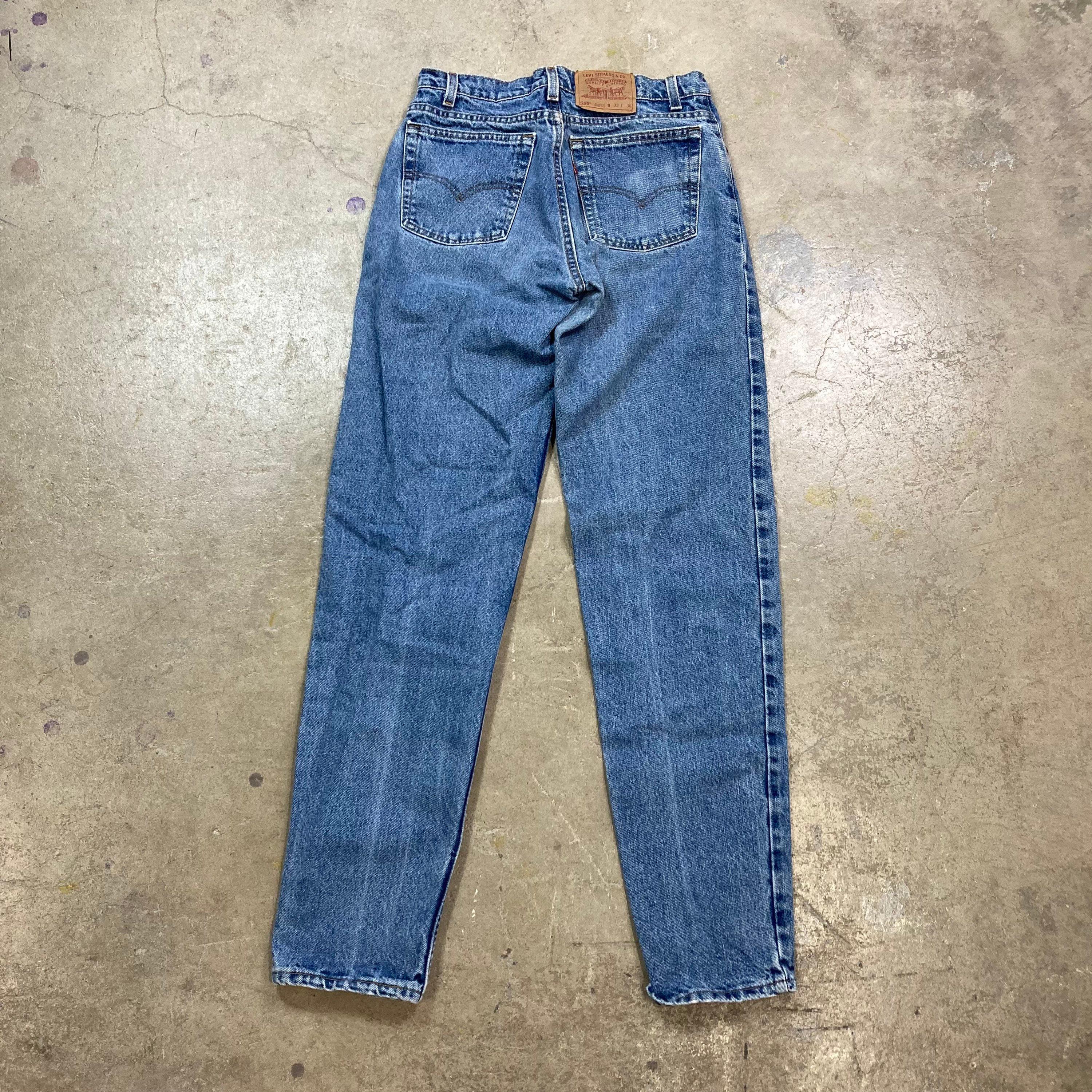 Vintage 1990s Levi's 550 Relaxed Tapered Made in USA Denim Jeans