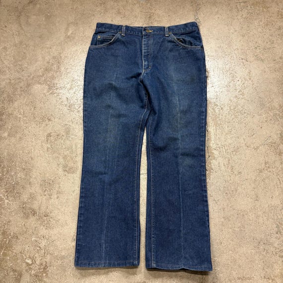 Vintage 1980s Lee Made in USA Denim Jeans Size 38x32