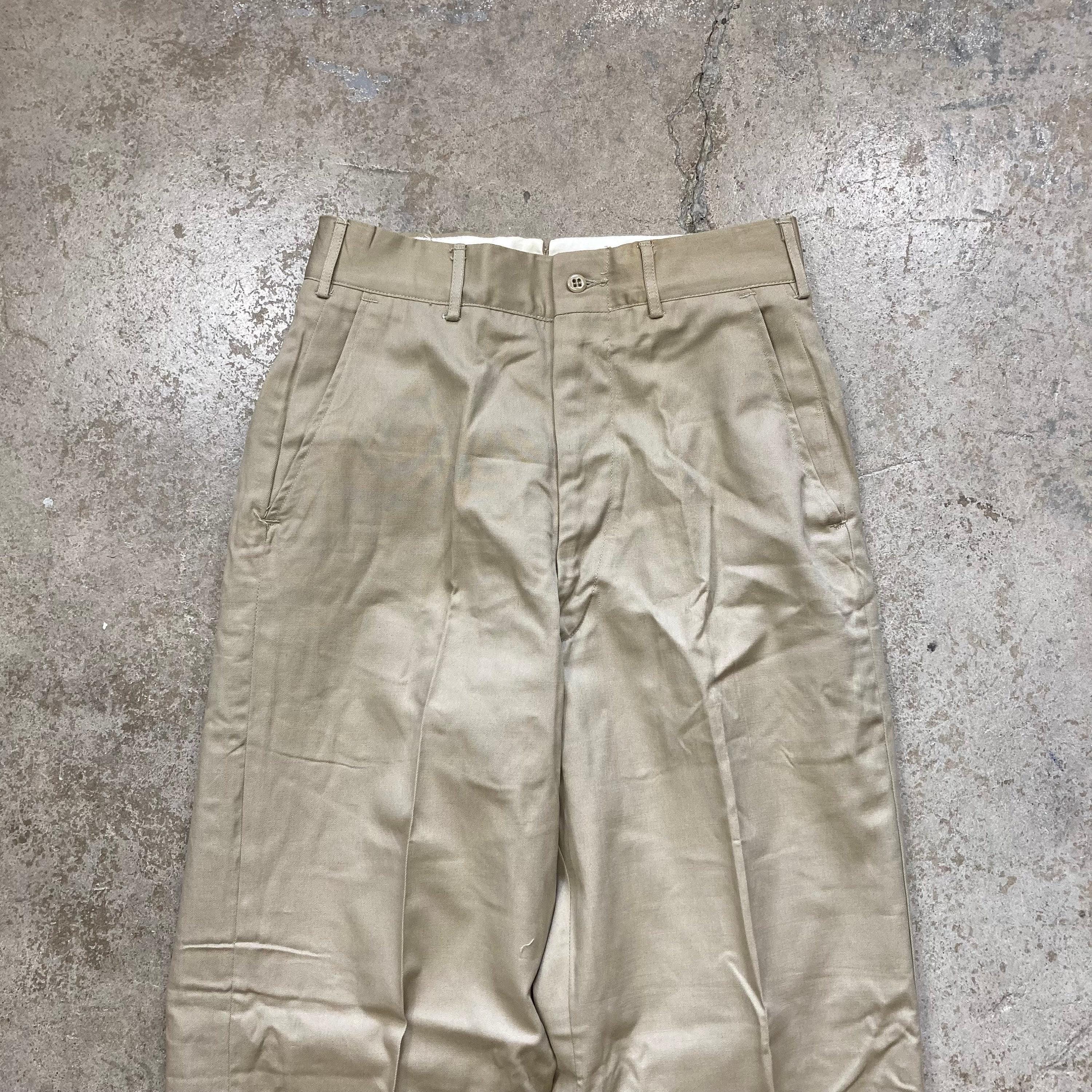 Vintage 1950s 1958 USAF Air Force All Cotton Khaki Summer