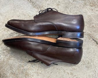 Alden 969 Plain Toe Dark Brown Leather Shoes Men's 12 B/D