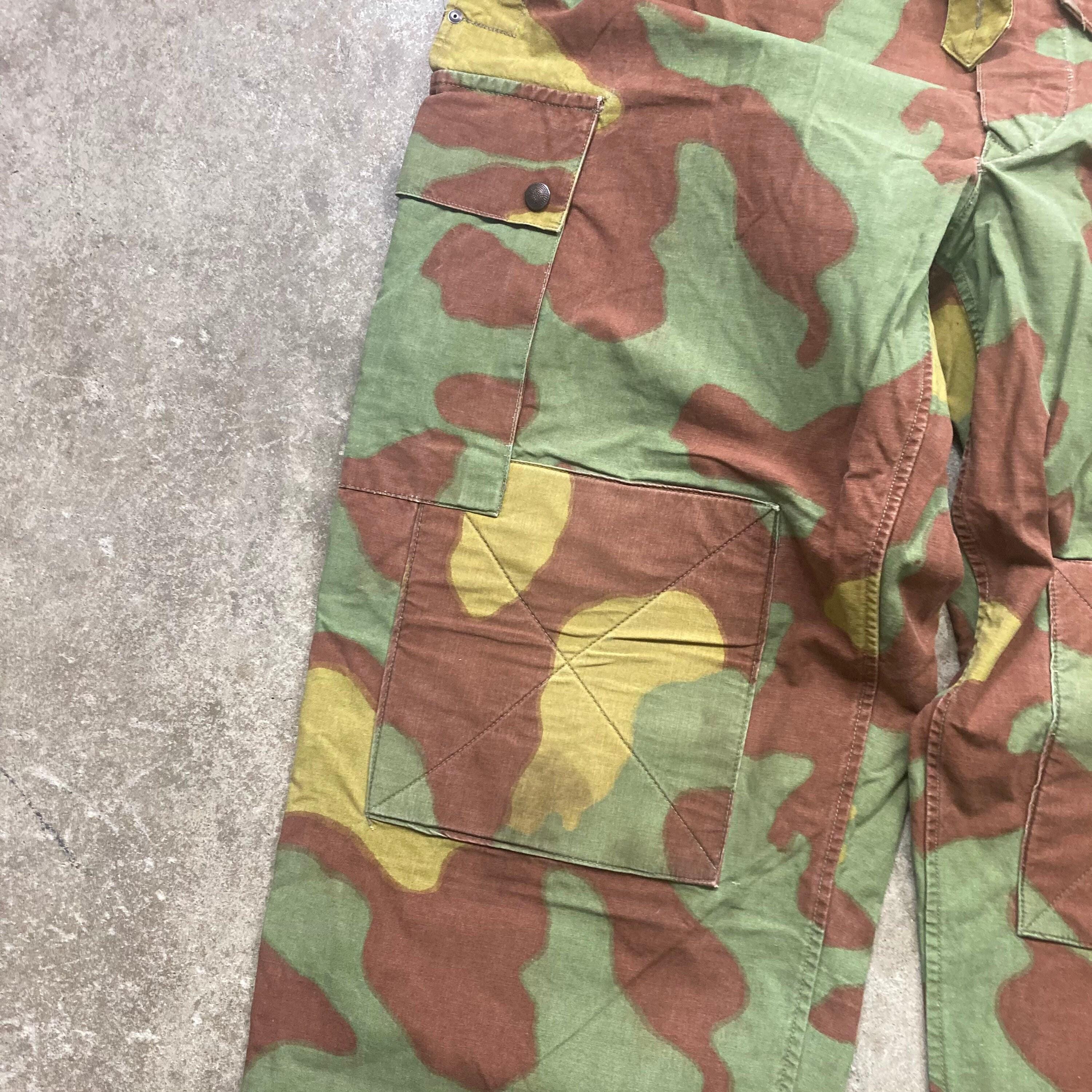 Vintage 1960s 70s Italian Army San Marco Camo Overalls Sz Large-xl