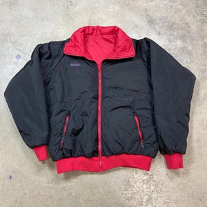ジャケット・アウター 90s colombia reversible nylon jacket XL Vintage 90s Columbia purple&black reversible puffer jacket
