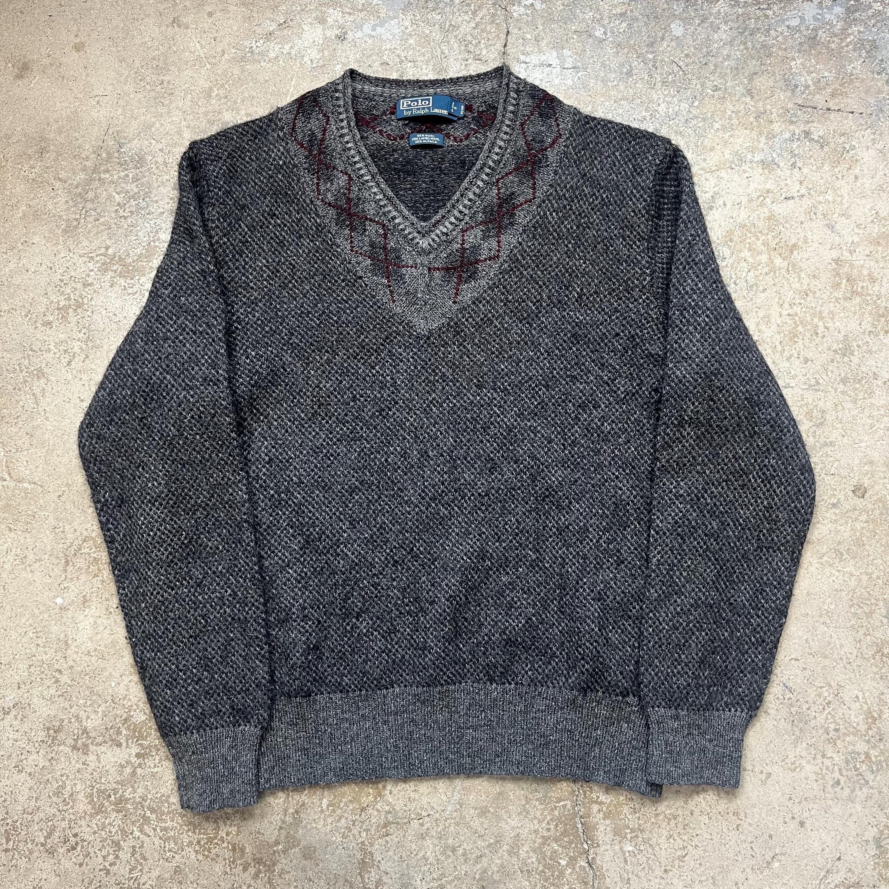 Vintage Polo Ralph Lauren Wool Alpaca V Neck Sweater Size XL - Etsy