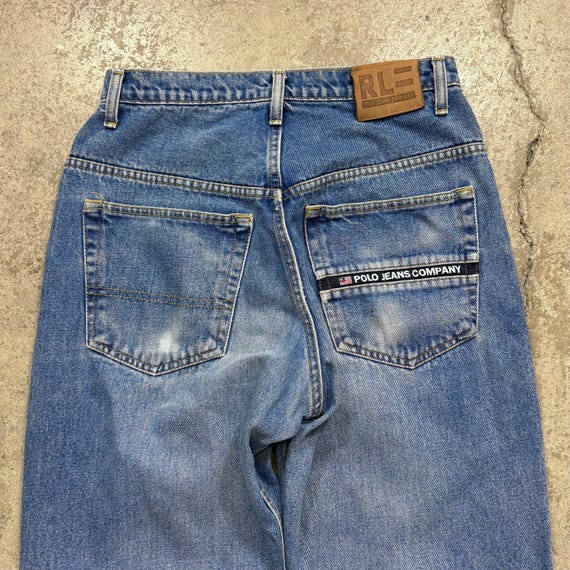 Vintage 90s Polo Ralph Lauren Jeans Co Blue Cotton Denin High