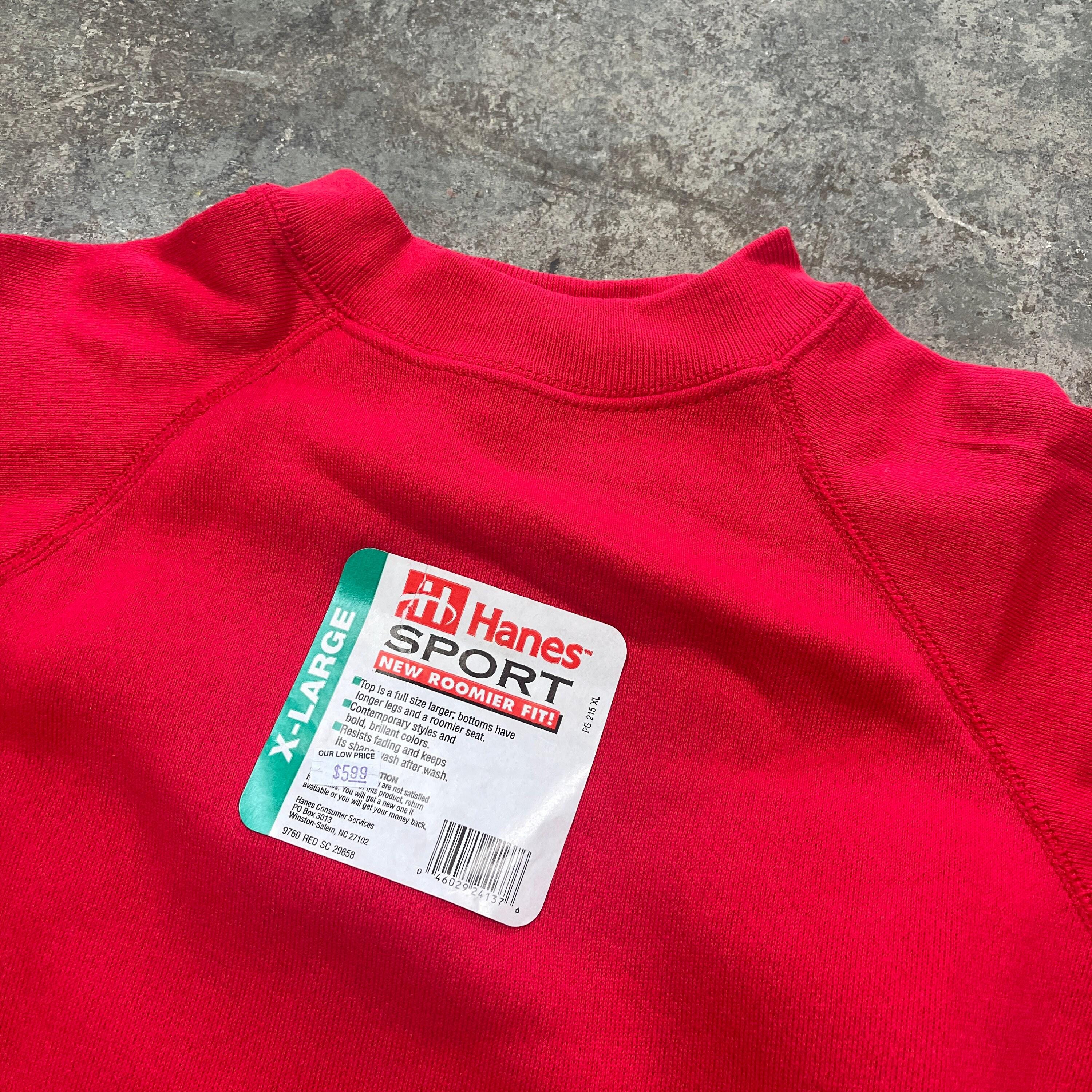 トップス DEAD STOCK\" HANES Vintage 1970s Hanes Deadstock Pro's Choice Red Label Blue