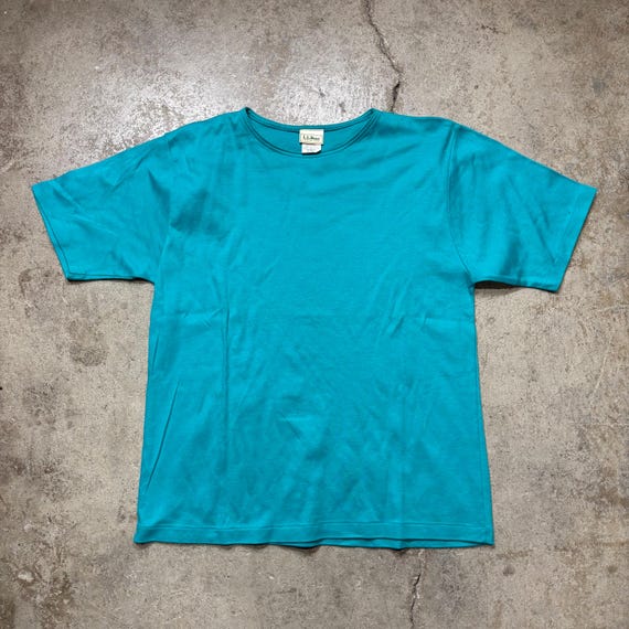 80's Dead stock L.L.bean cotton pouch 80\u0027s  L&frasl;S 2PLY カットソー \"DEADSTOCK &frasl; MADE IN USA